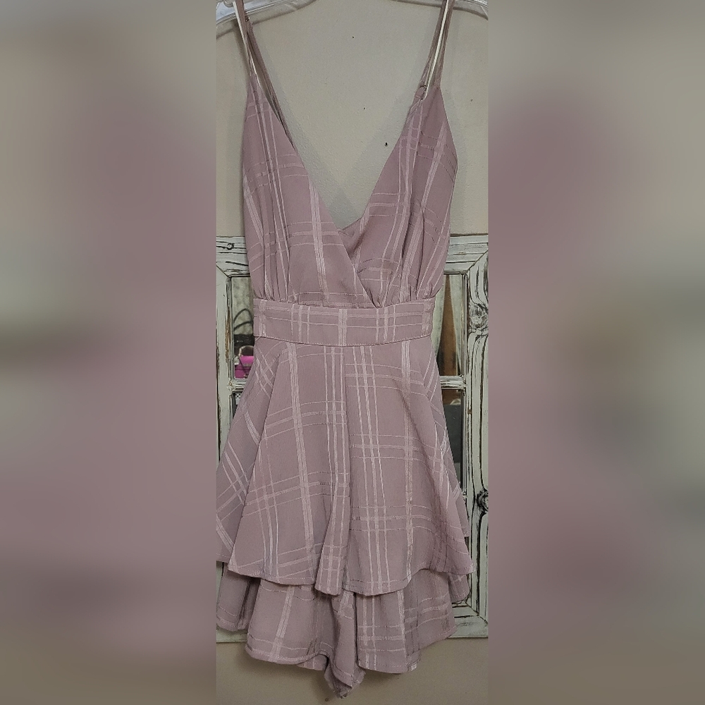 Balance EUC Pink Romper/Mini Dress Size M